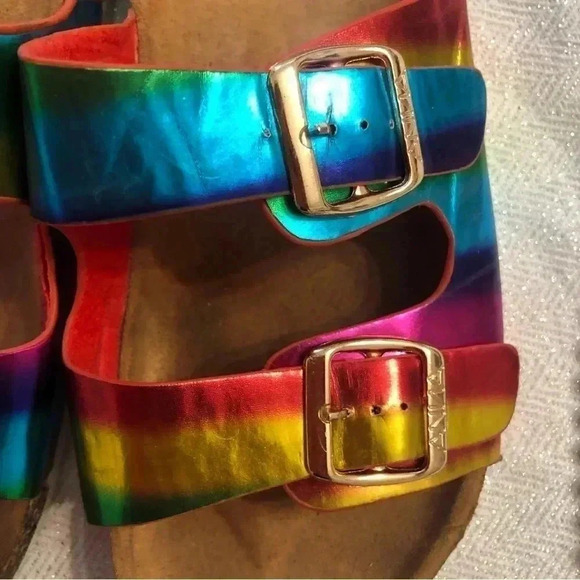 ANNA multicolored sandal with adjustable straps.  Size 8.5 - Picture 2 of 6